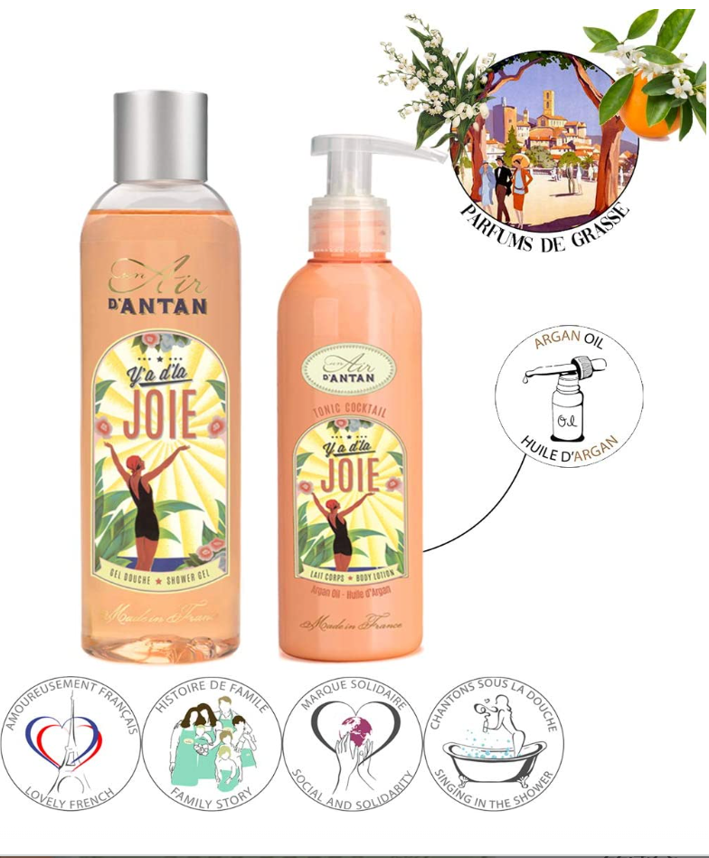 Shower Gel and Body Lotion Gift Set Joie - Orange blossom & Lily of the Valley